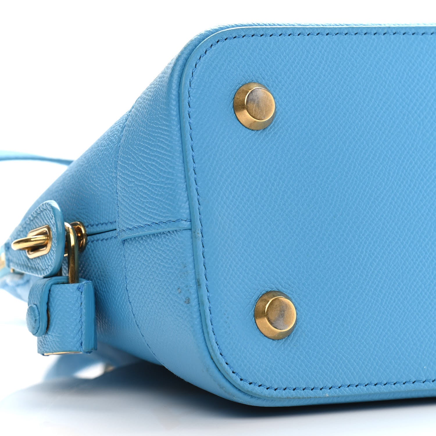 Balenciaga Signature Grained Calfskin Logo S Ville Top Handle Bag Bleu Turquoise 9 of 11