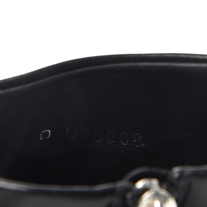 Chanel Lambskin CC Platform Cap Toe Chain Ankle Boots 37 Black 10 of 10