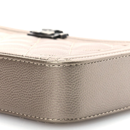 Chanel Metallic Caviar Quilted Small Boy Clutch With Chain Copper 13 of 17
