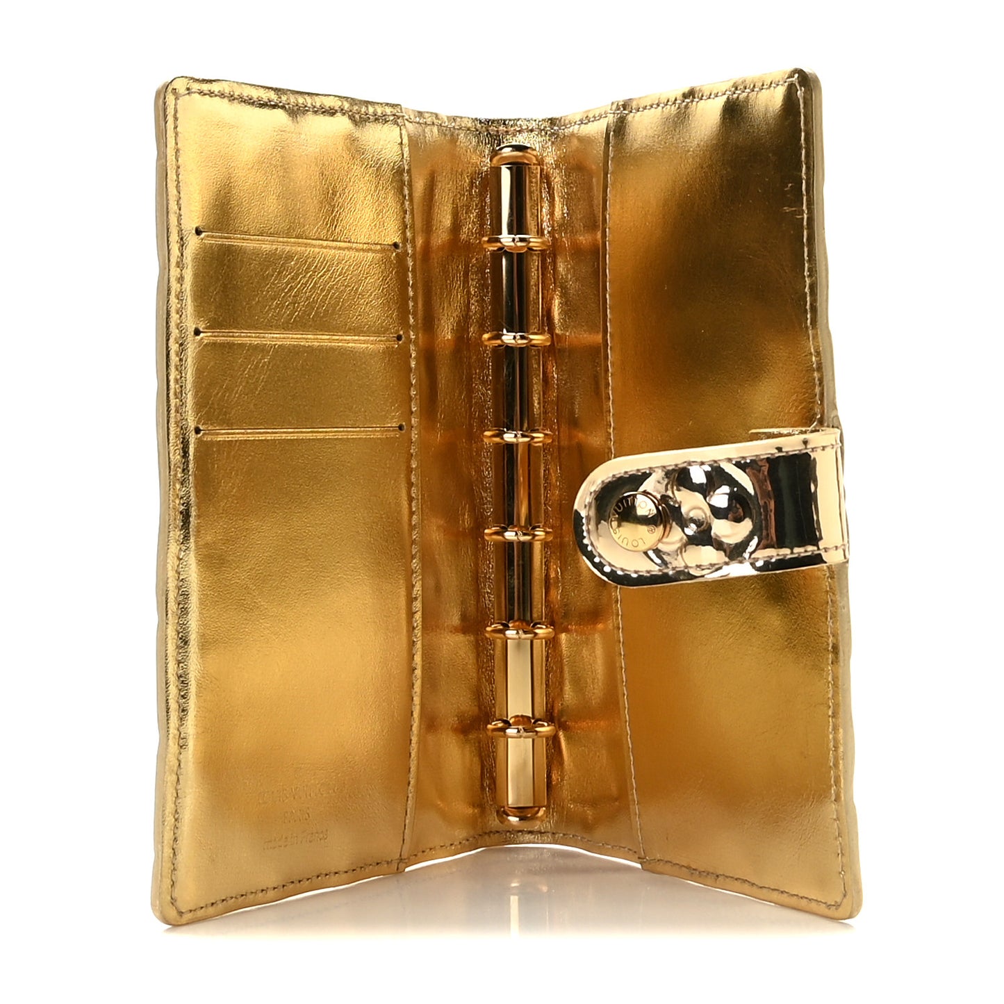 Monogram Miroir Small Ring Agenda Gold
