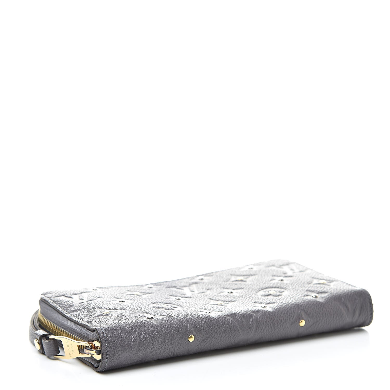 Louis Vuitton Studded Empreinte Zippy Wallet Gris Silver 4 of 8
