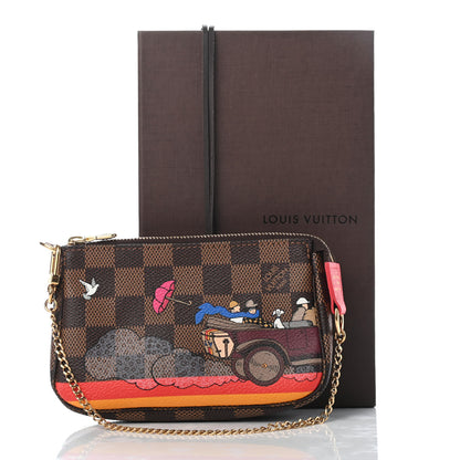 Louis Vuitton Damier Ebene 2015 Christmas Animation Mini Pochette Accessories 12 of 12