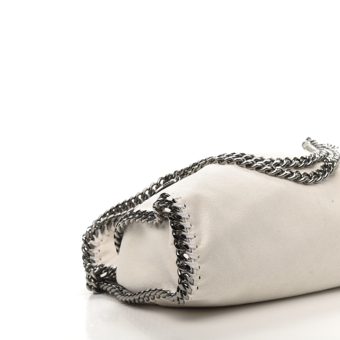 Shaggy Deer Falabella Fold Over Tote Chalk