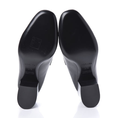Hermes Goatskin Paradis Mules 37.5 Black 5 of 10