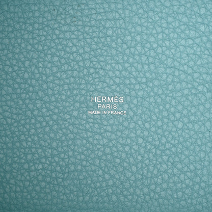 Hermes Taurillon Clemence Picotin Lock 18 PM Bleu Atoll 6 of 10
