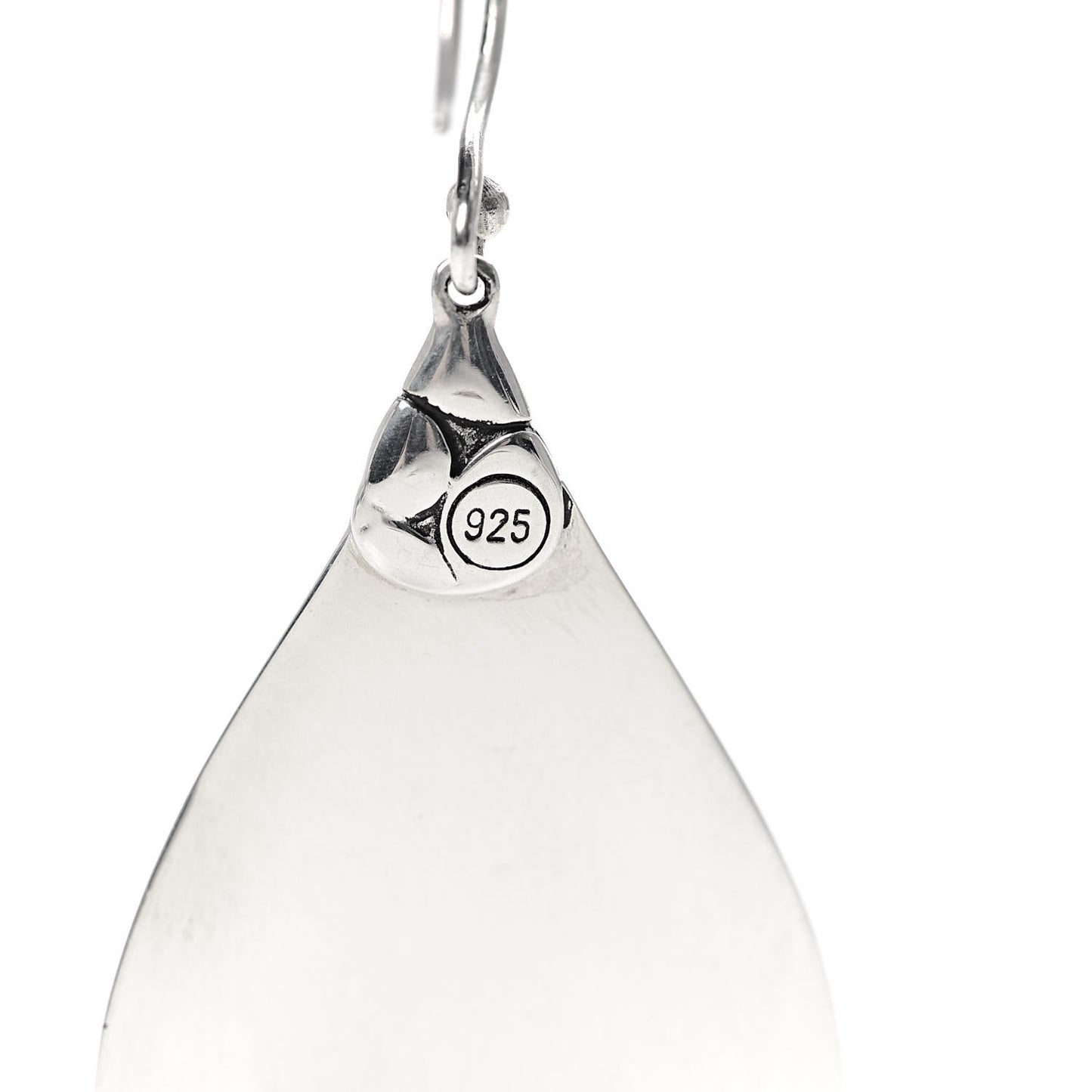 Sterling Silver Kali Pebble Teardrop Earrings