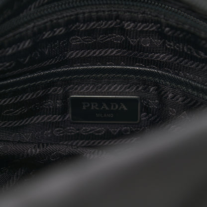 Prada Nylon New Vela Studded Messenger Black Soleil 6 of 13
