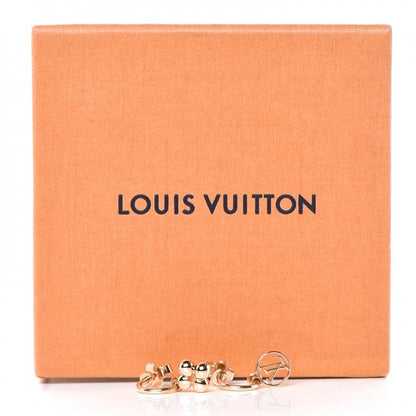 Louis Vuitton Brass Blooming Earrings Gold 5 of 5