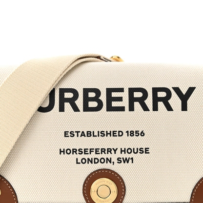 Burberry Canvas Horseferry Print Note Crossbody Bag Natural Tan 8 of 13