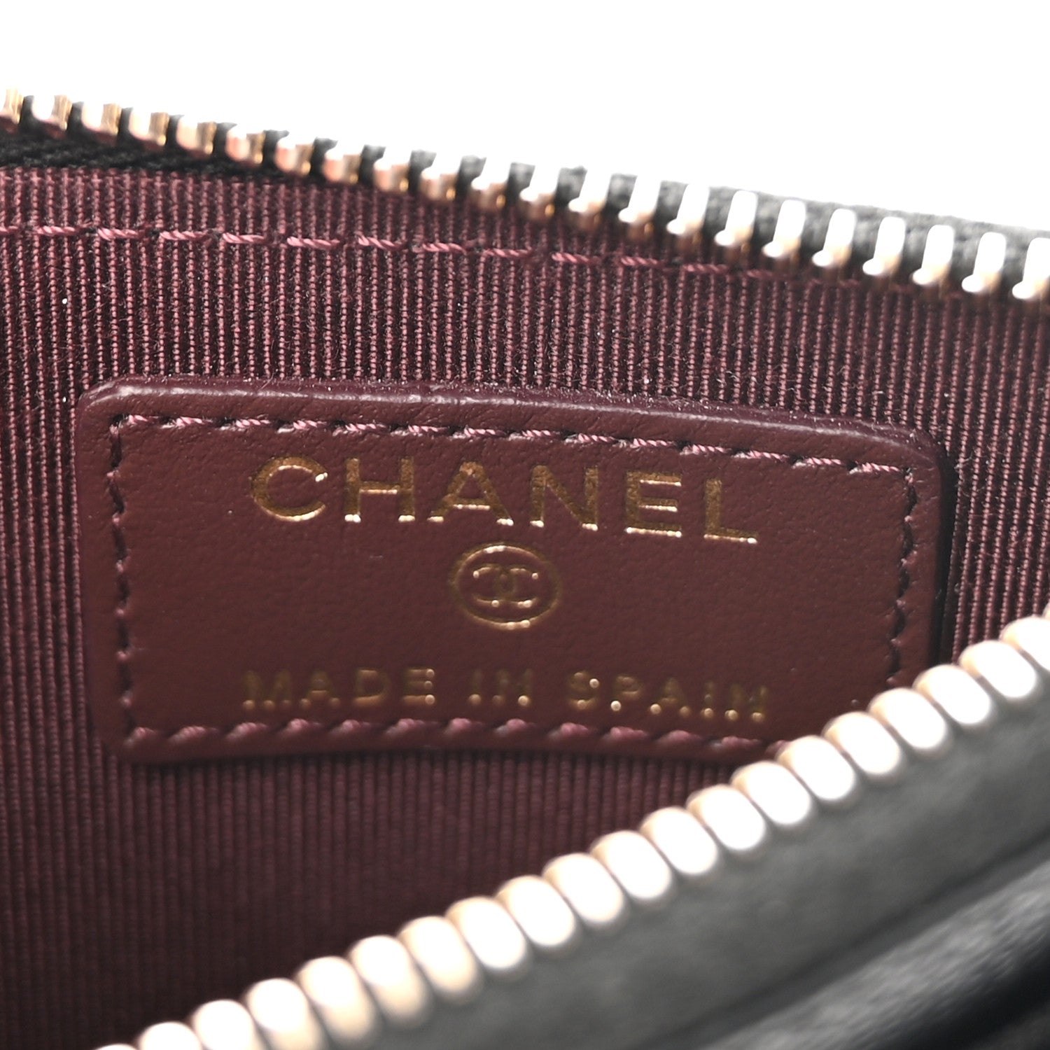 Chanel Caviar Quilted CC Zip Card Holder Black 6 of 8