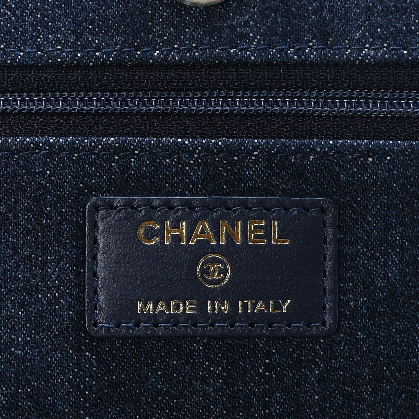 Denim Quilted Chanel 19 Wallet On Chain WOC Blue