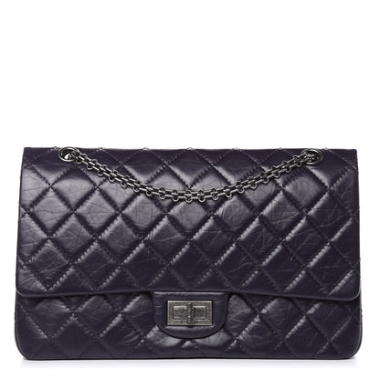 Chanel Aged Calfskin Quilted 2.55 Reissue 227 Flap Dark Purple 1 of 12