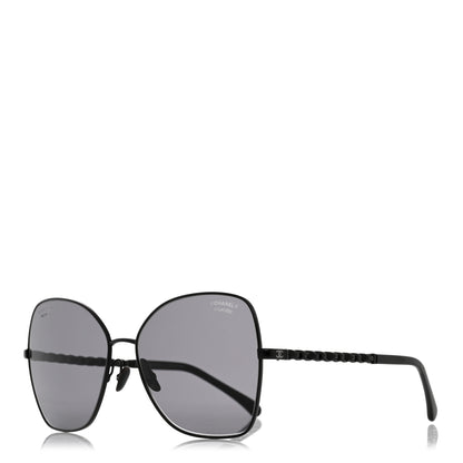 Chanel Metal Square Frame Chain Sunglasses 4274-Q Black 1 of 8