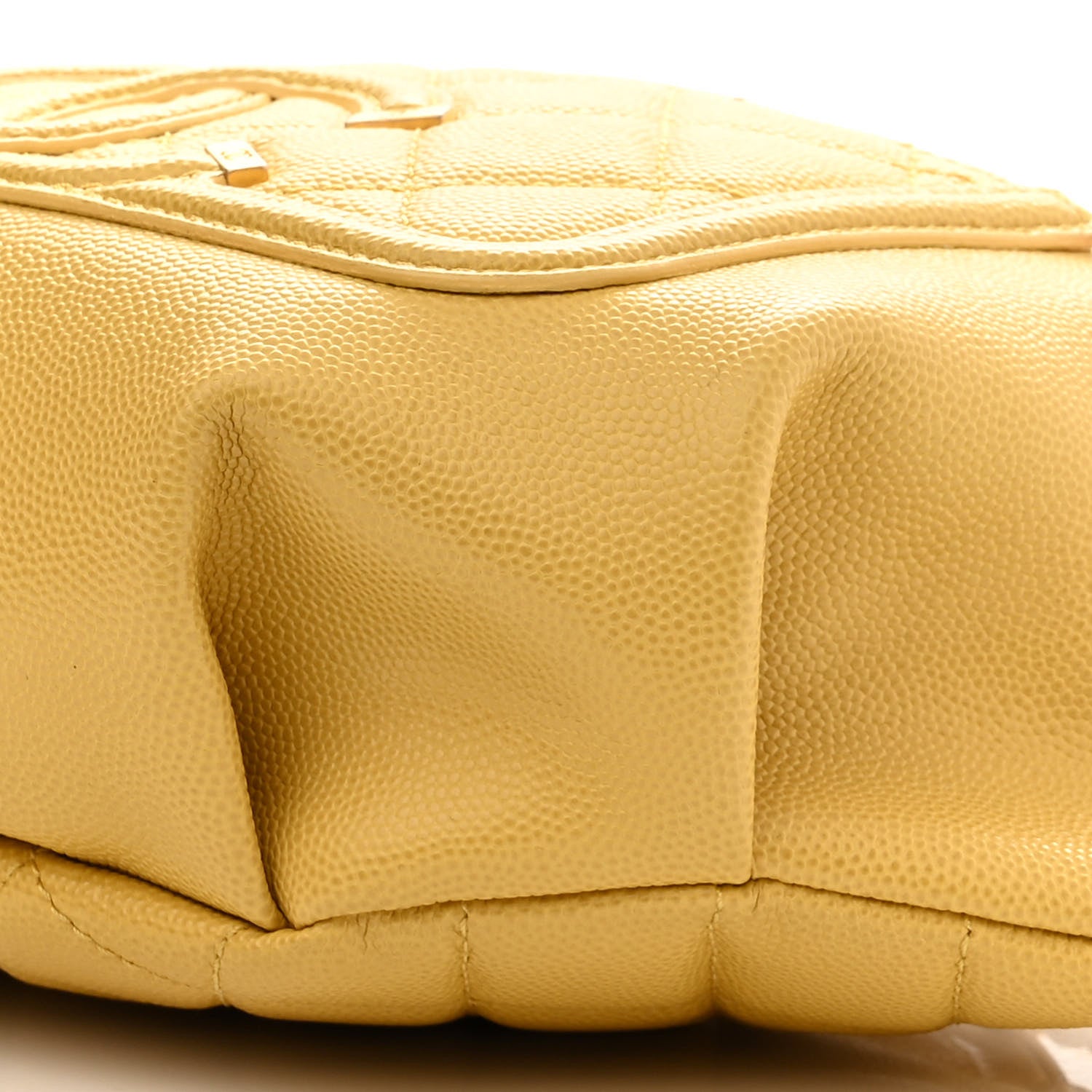 Chanel Caviar Quilted Filigree Waist Bag Yellow 10 of 10