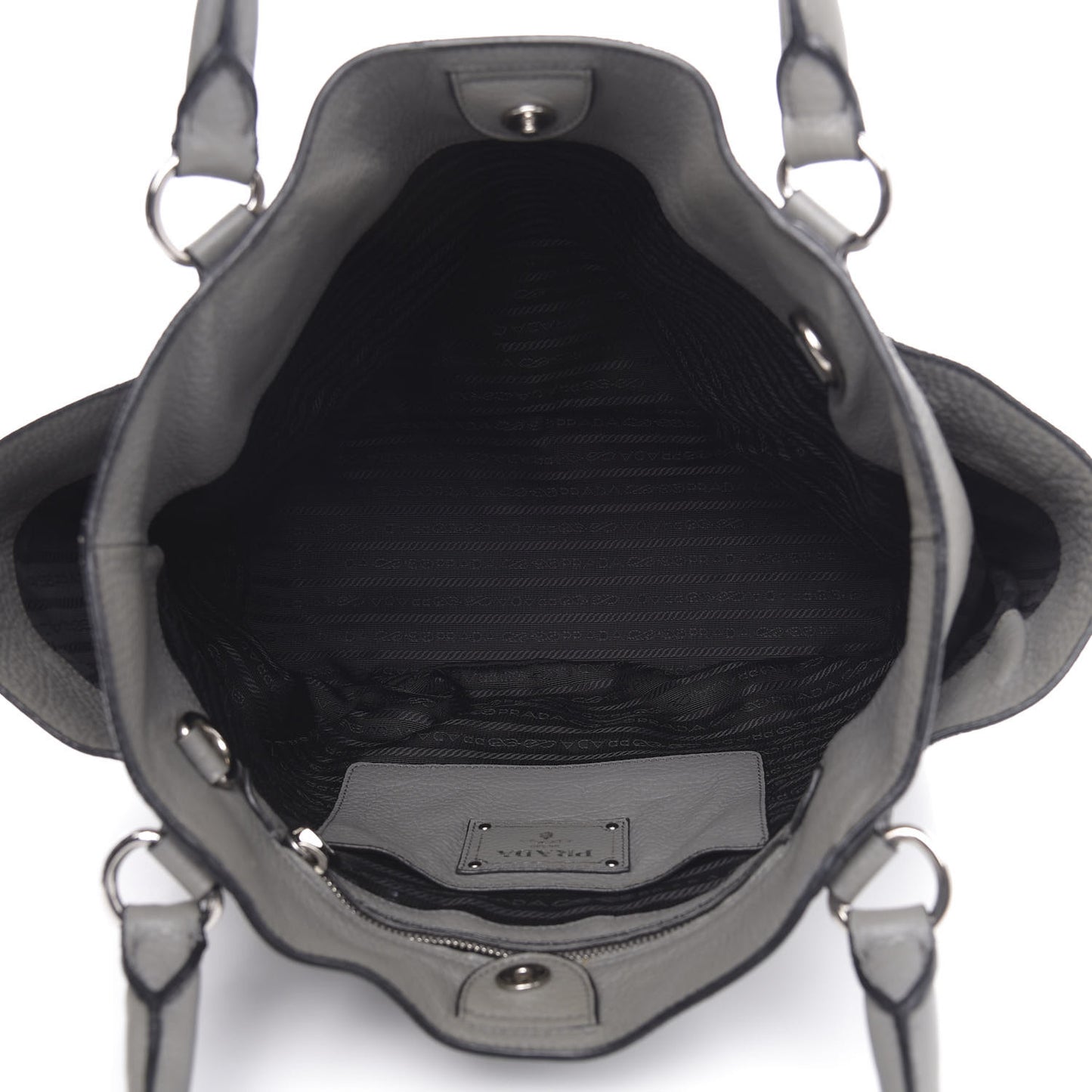 Vitello Daino Side Pocket Tote Marmo