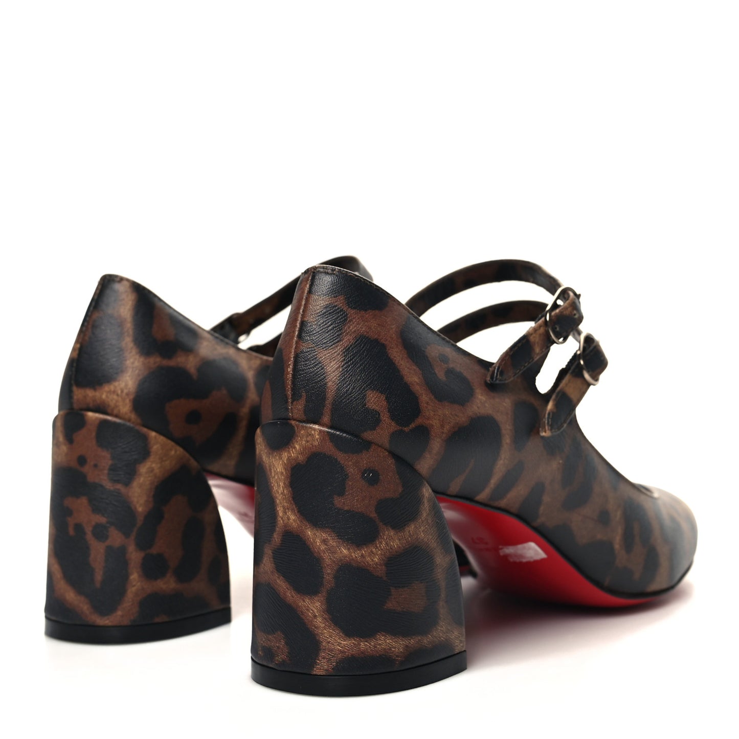 Calfskin Miss Jane Mary Janes 55 Pumps 37 Leopard