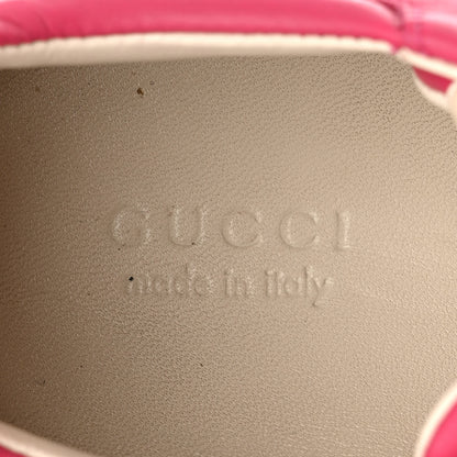 Gucci Calfskin Logo Womens Rhyton Sneakers 35 Box Pink 7 of 11