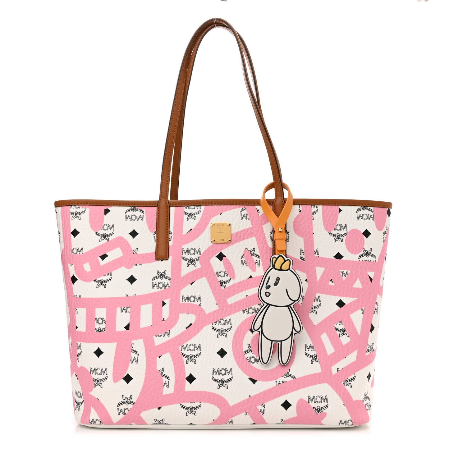 X Eddie Kang Visetos Medium Reversible Shopper Tote White