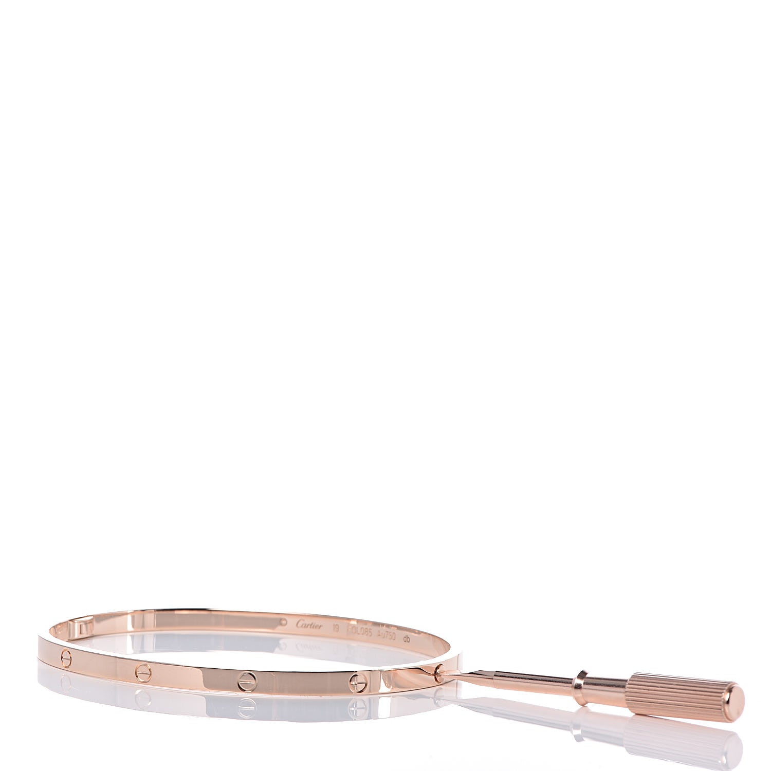 Cartier 18K Pink Gold Small LOVE Bracelet 19 4 of 6