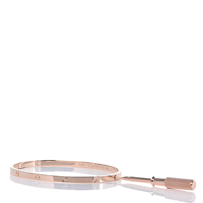Cartier 18K Pink Gold Small LOVE Bracelet 19 4 of 6