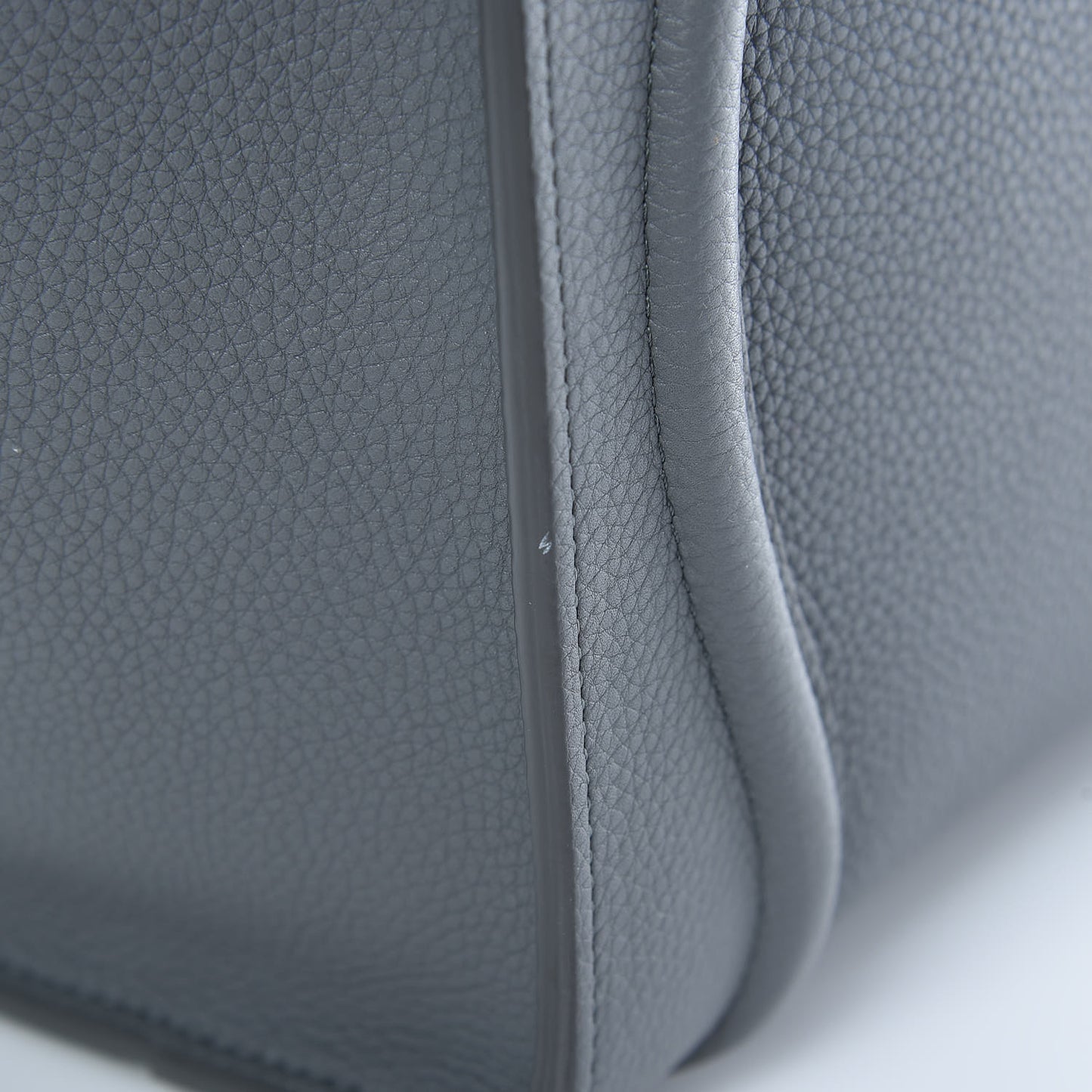 Baby Drummed Calfskin Micro Luggage Kohl