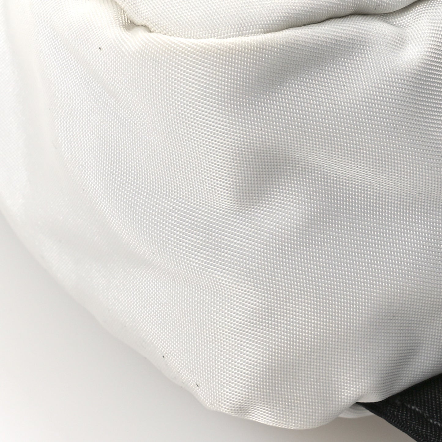 Nylon Logo Two Tone Belt Bag White