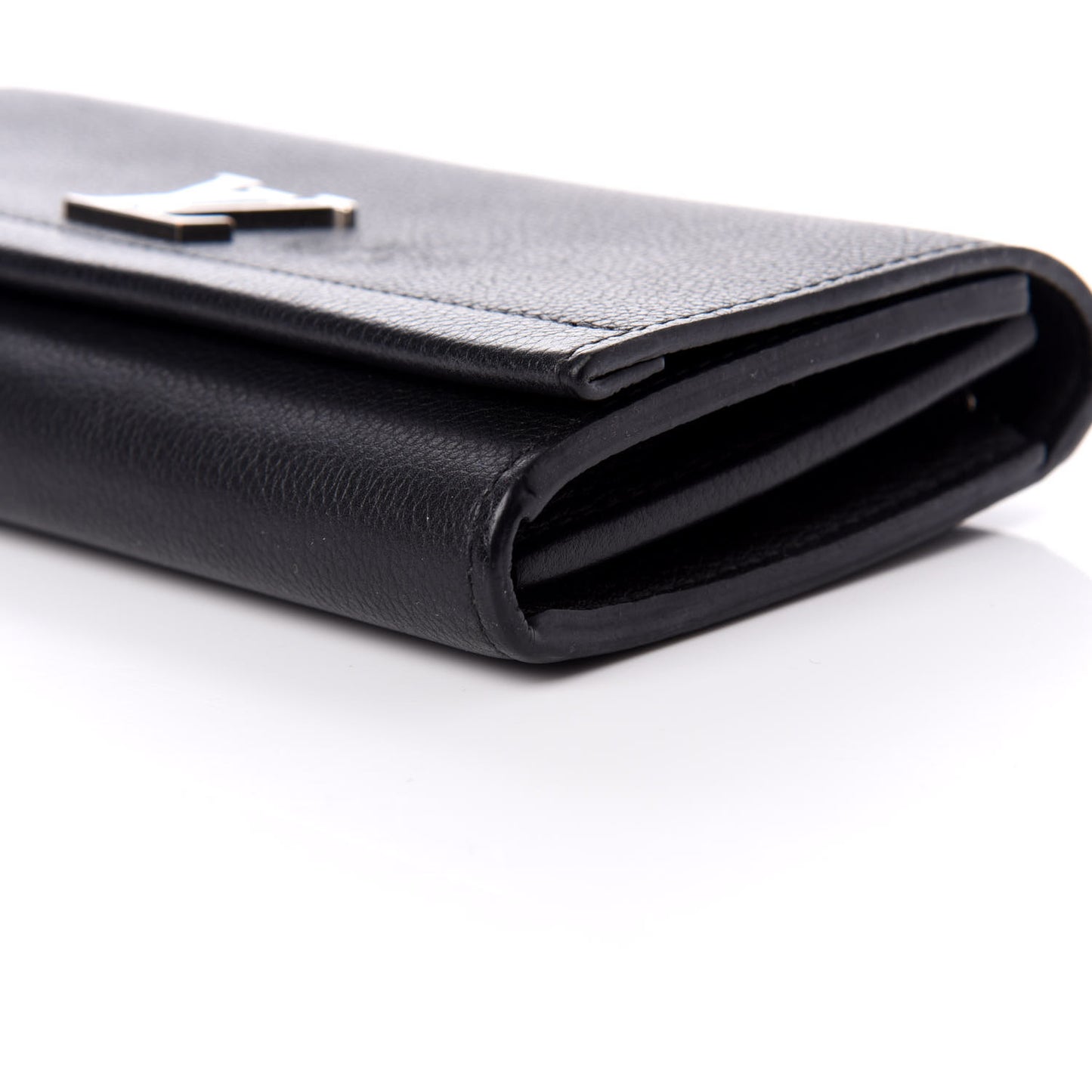 Calfskin Lockme II Wallet Black
