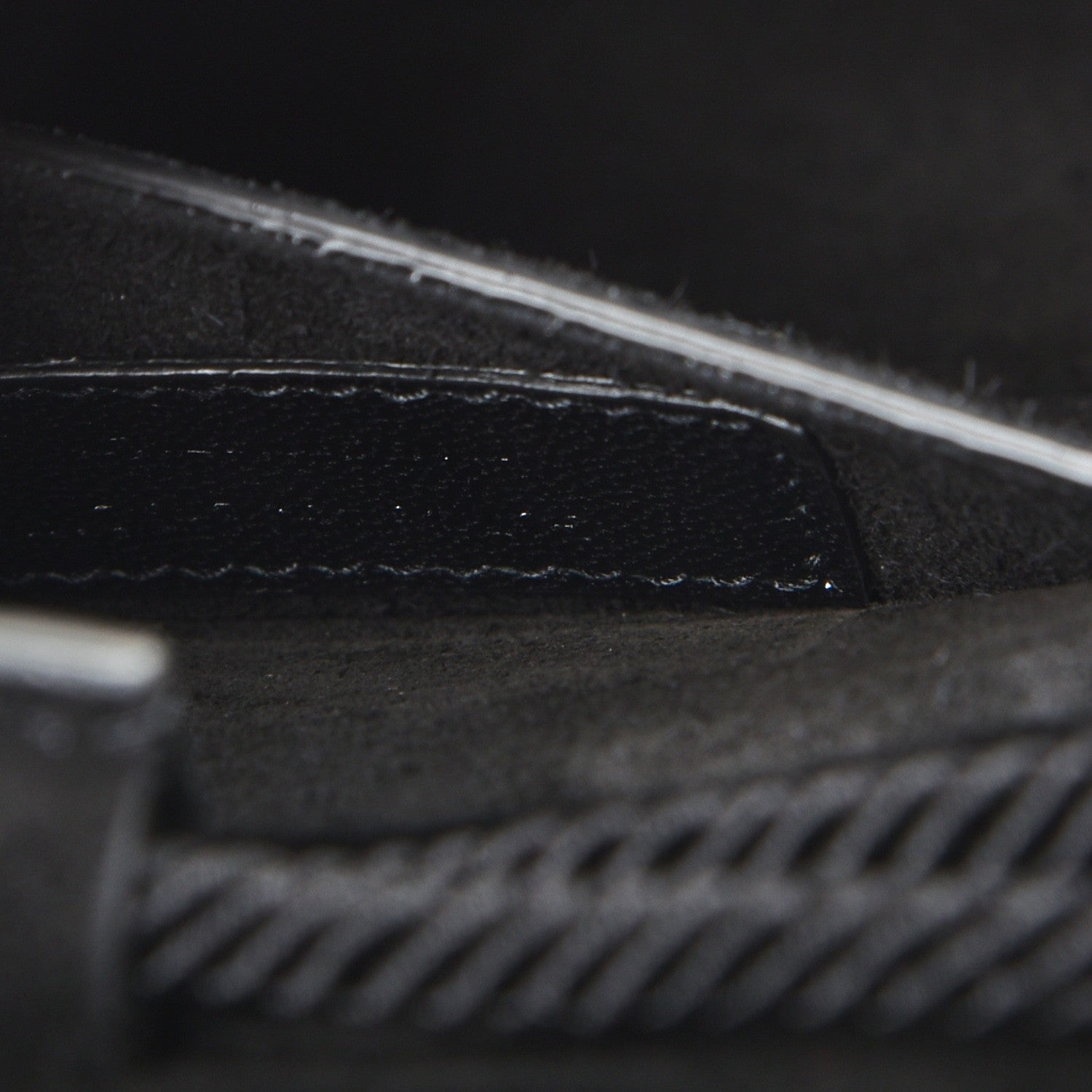 Saint Laurent Suede Medium Monogram Fetish Satchel Black 7 of 7