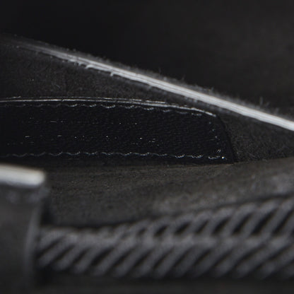 Saint Laurent Suede Medium Monogram Fetish Satchel Black 7 of 7