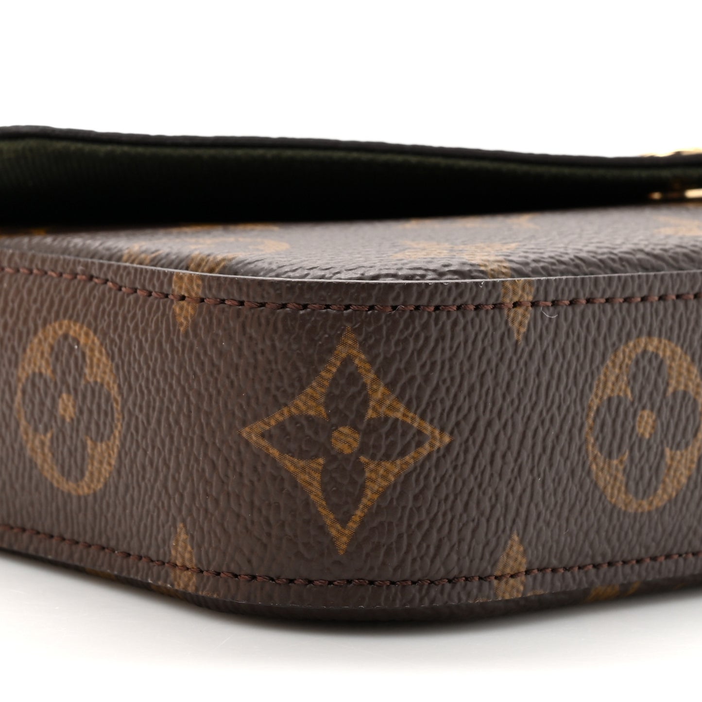 Monogram Felicie Strap & Go Kaki