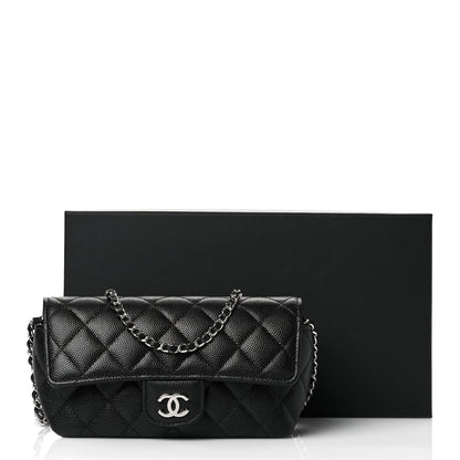 Chanel Caviar Quilted Glasses Case With Chain Black 12 of 12