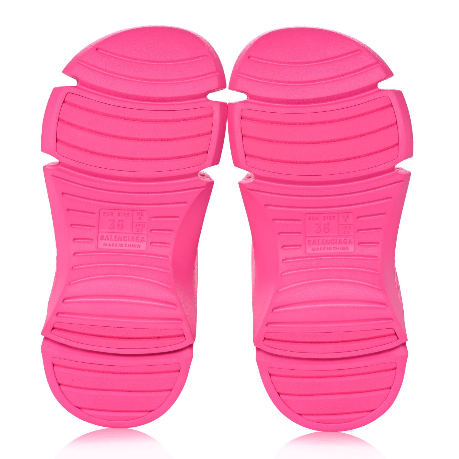 Balenciaga Rubber Womens Mold Thong Sandals 36 Fluo Pink 5 of 8