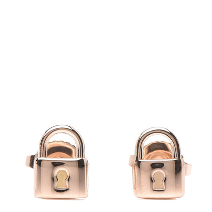 Tiffany 18K Rose Gold Mini Lock Earrings 1 of 7