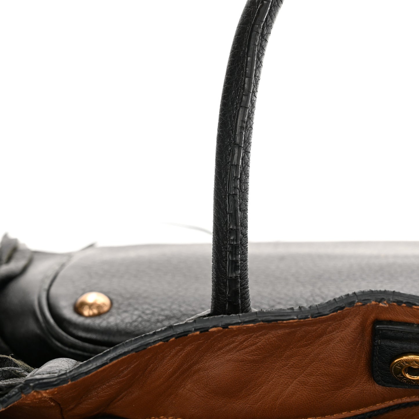 Cervo Deerskin Fringe Tote Black