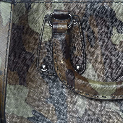 Prada Saffiano Camouflage Military Tote Mimetico 13 of 18