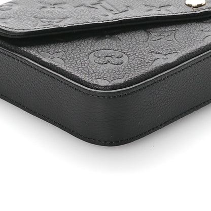 Louis Vuitton Empreinte Pochette Felicie Chain Wallet Black 9 of 10