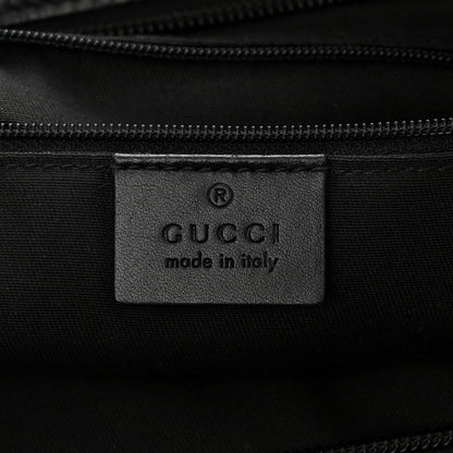 Gucci GG Monogram Web Flat Messenger Bag Black 6 of 10