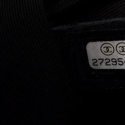 Chanel Caviar Chevron Quilted Large Shopping Tote Black 9 of 11
