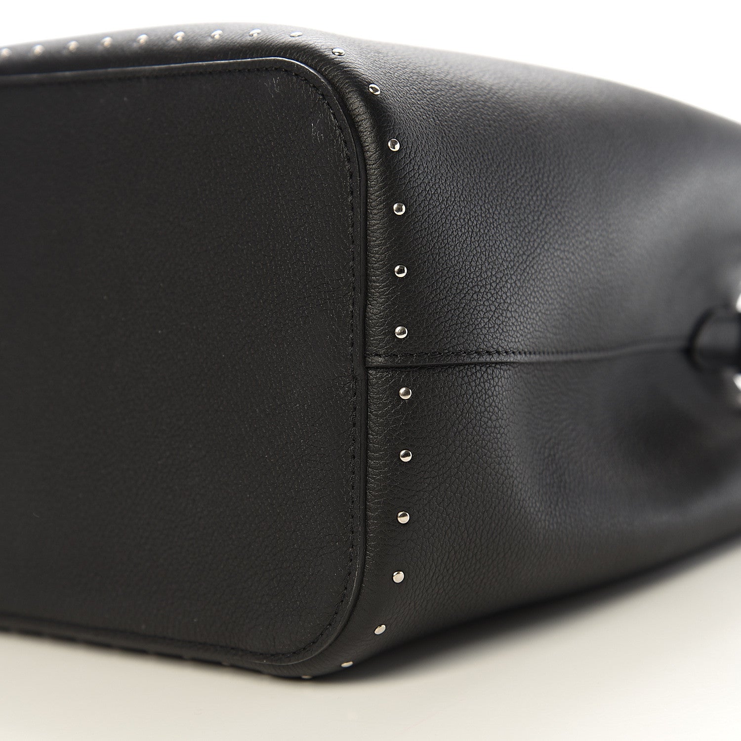 Louis Vuitton Soft Calfskin Lockme Studs Bucket Black 7 of 10