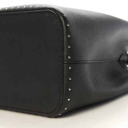 Louis Vuitton Soft Calfskin Lockme Studs Bucket Black 7 of 10