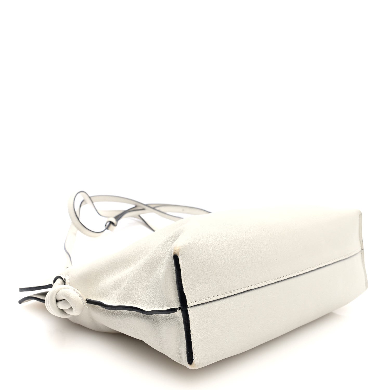 Loewe Calfskin Mini Flamenco Knot Clutch Soft White 4 of 9