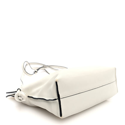 Loewe Calfskin Mini Flamenco Knot Clutch Soft White 4 of 9