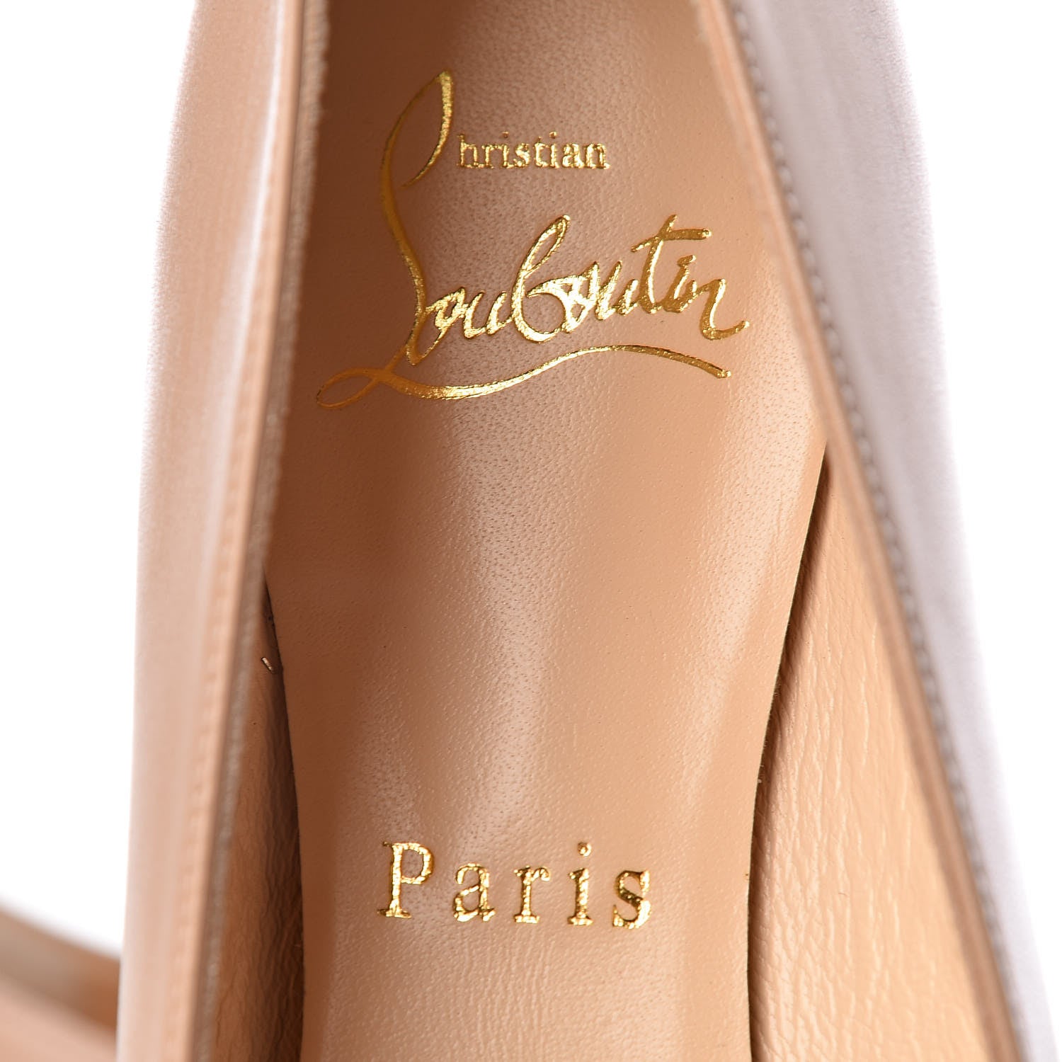 Christian Louboutin Nappa Eloise Flats 38.5 Nude 7 of 11