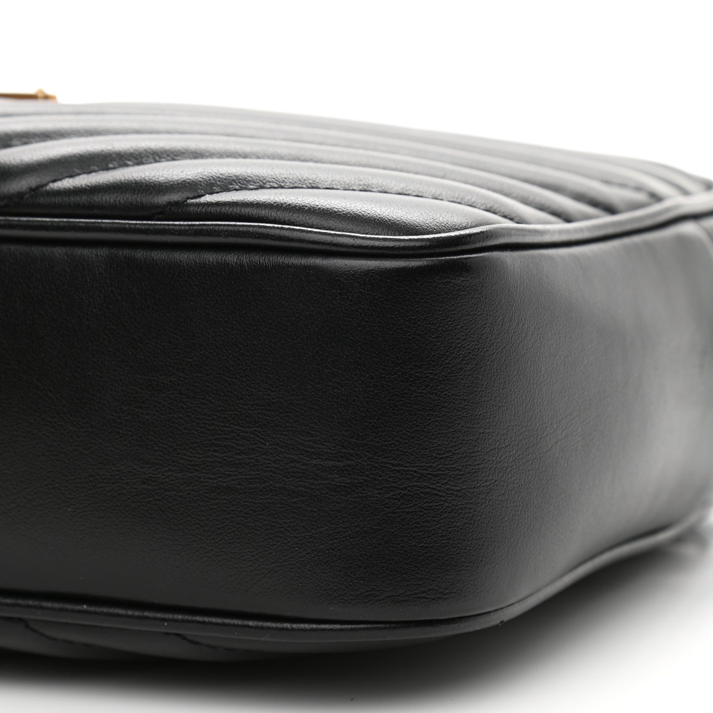Calfskin Matelasse Monogram Lou Camera Bag Black
