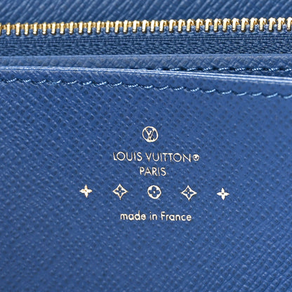 Louis Vuitton Monogram Denim Zippy Wallet NM Blue 6 of 7