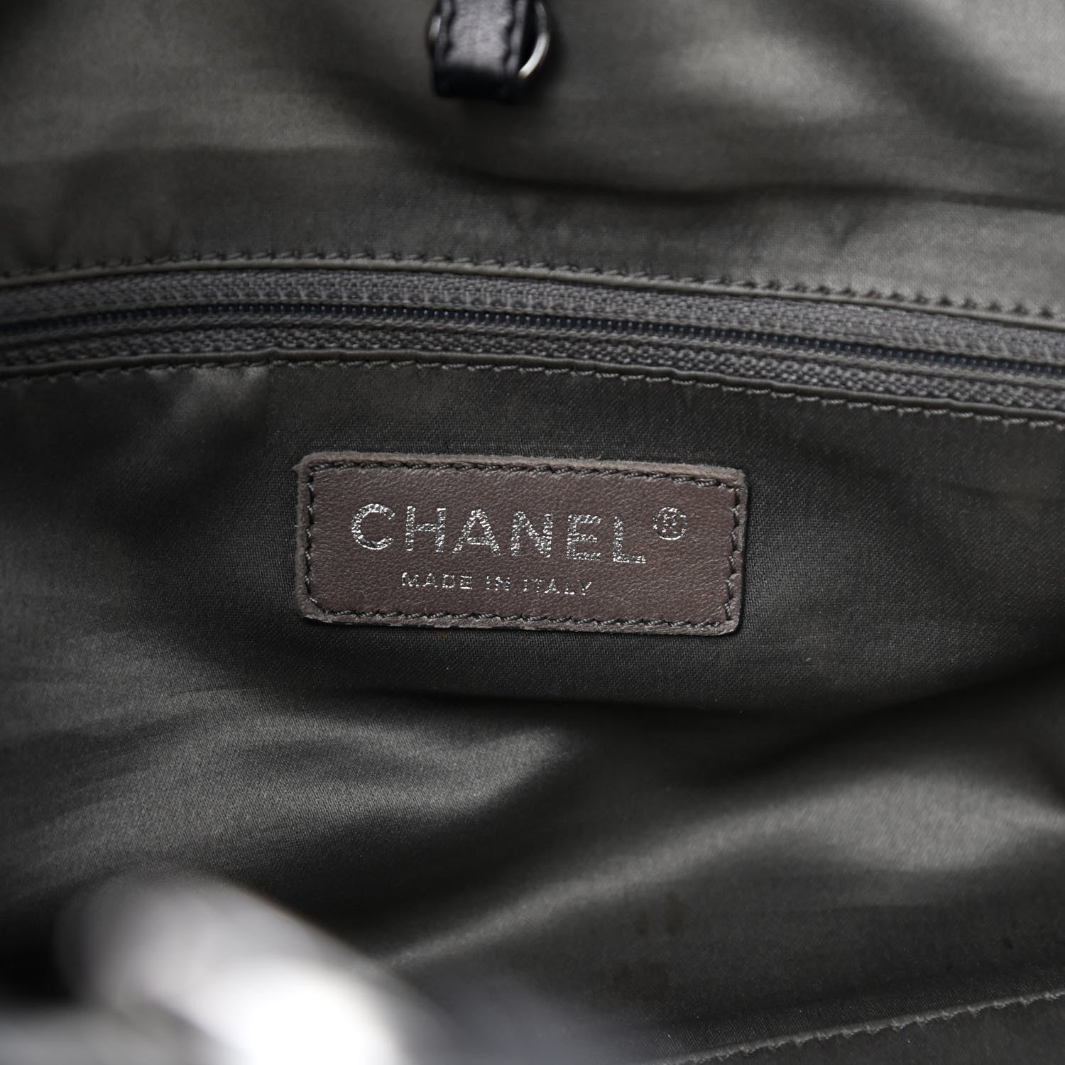 Chanel Lambskin East West Soho Shopper Black 6 of 11