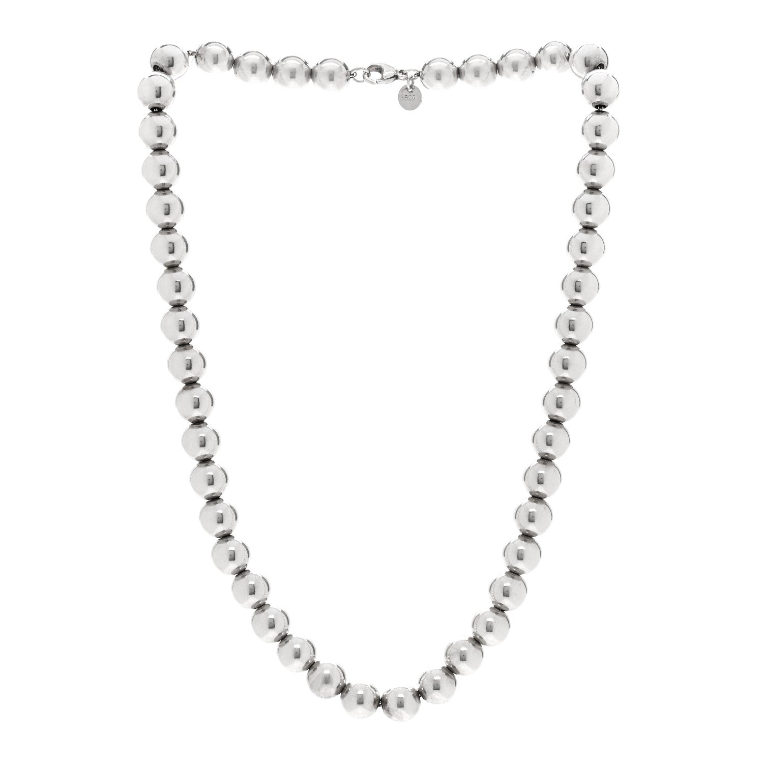 Tiffany Sterling Silver 10mm Hardwear Ball Necklace 3 of 5