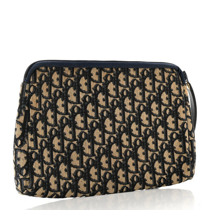 Christian Dior Monogram Wristlet Clutch Navy Blue 3 of 6