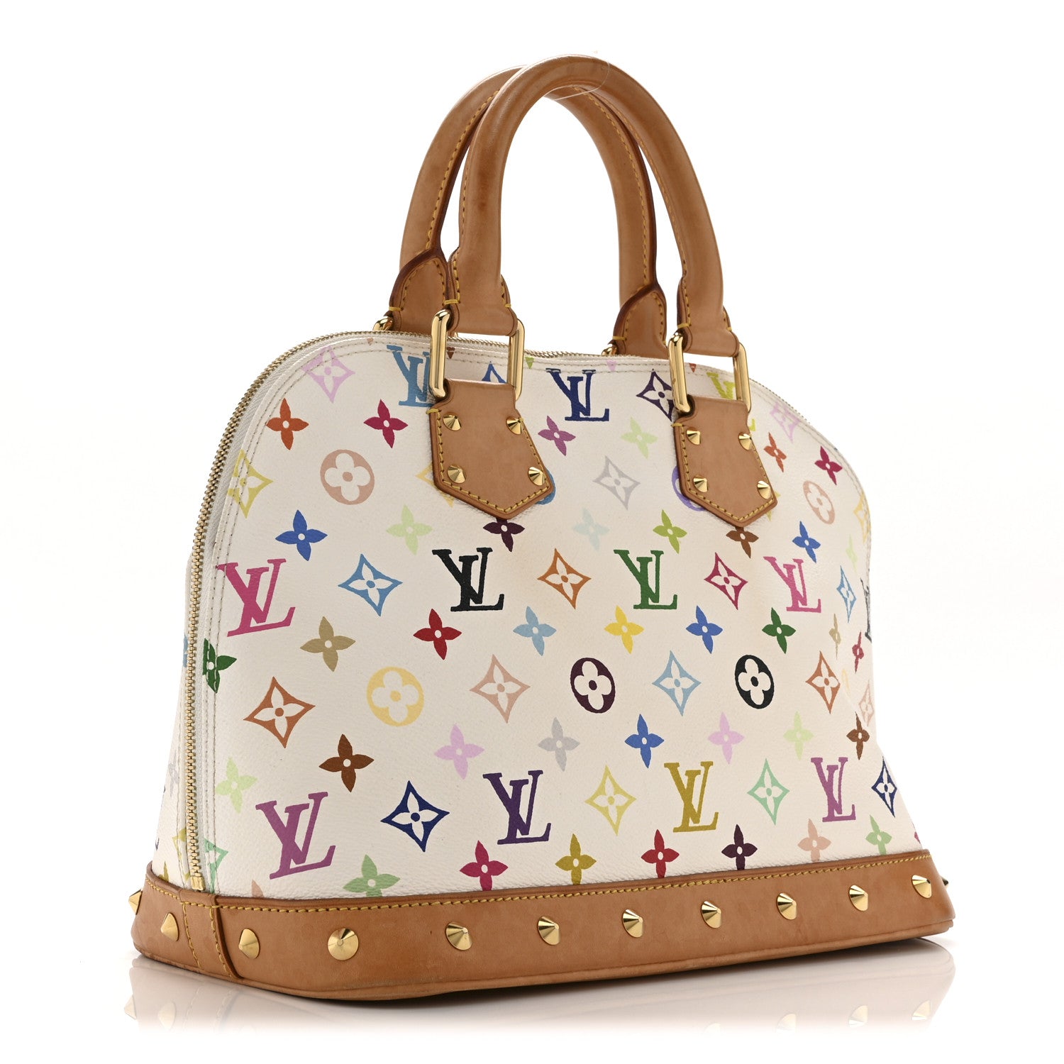 Louis Vuitton Monogram Multicolor Alma White 3 of 10