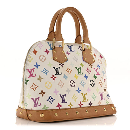 Louis Vuitton Monogram Multicolor Alma White 3 of 10
